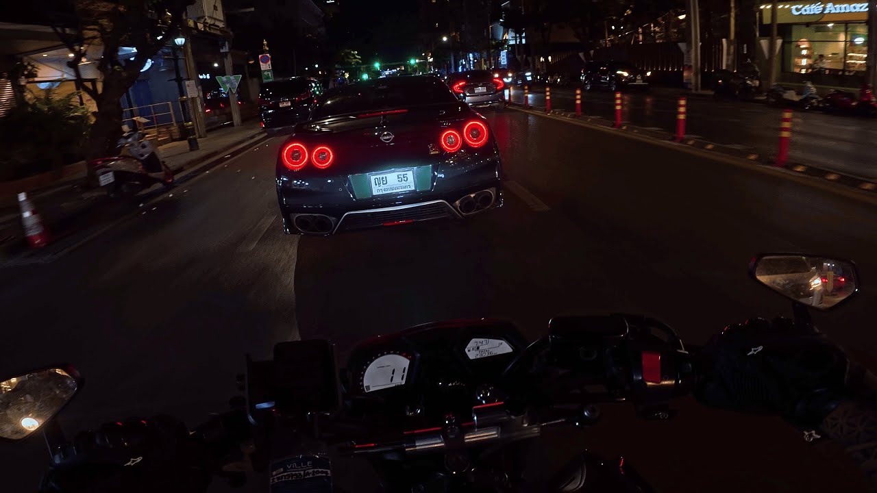 POV Night time observation | Riding around the city