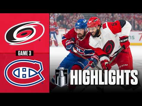 Hurricanes vs. Canadiens | NHL Playoff Highlights | Game 3 | May 25, 2026