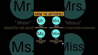 Mr.,Mrs.,Ms.,Miss Ke Bich Me Kya Different Hota Hai With English 09