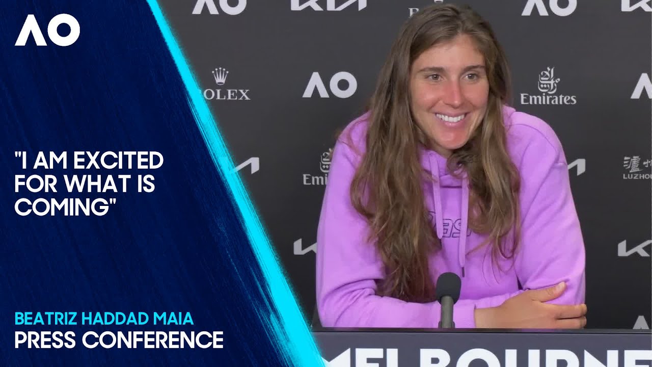 Beatriz Haddad Maia Press Conference | Australian Open 2025 Second ...