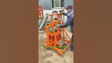 small manual movable cement concrete hollow brick egg laying block moulding machine for block #block