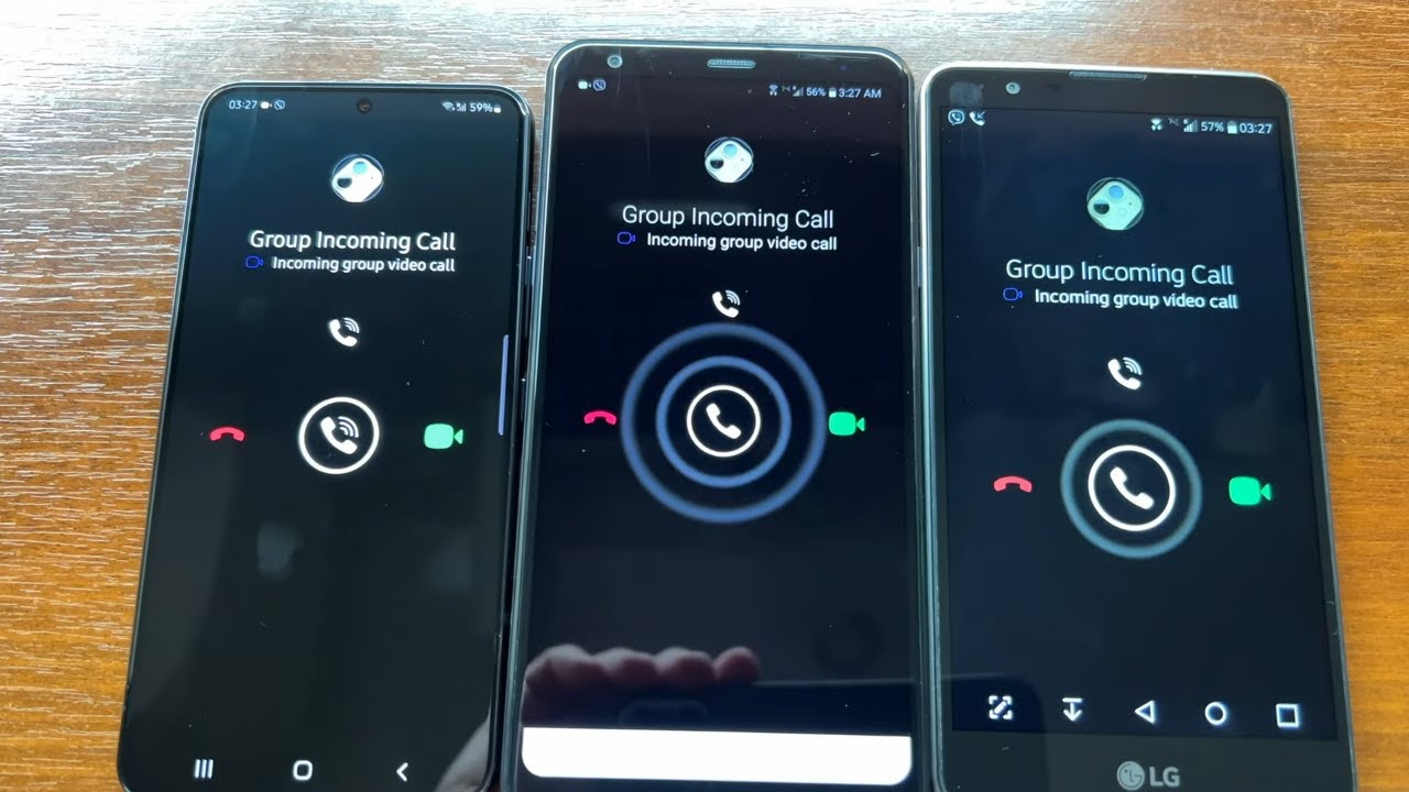 Samsung S22 LG Stylo 2V  Stylo 5 Viber App Group Incoming Call Android 12 10 7