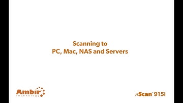 Ambir nScan 915i - Scanning to PCs, Apple computers, NAS and Servers