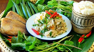 How To : Lao Soop Naw Mai Som | Sour Bamboo Salad