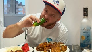 Мясоед из России - Веганам не Смотреть/Это ЖЕСТЬ/MUKBANG