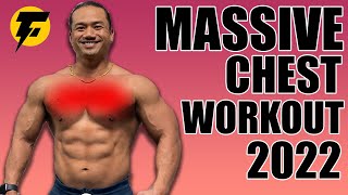 MASSIVE CHEST WORKOUT AT HOME 2022 (MILITARY VET)