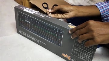 Unboxing My First Mechanical Keyboard | Cosmic byte CB GK 12| 1st Video of this channel