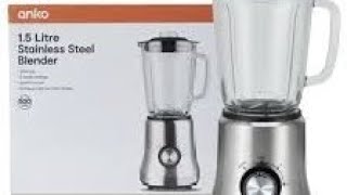 Anko 1.5L 500W Stainless Steel Blender  Unboxing and Review by FE