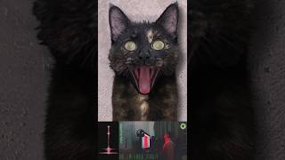 made a SLIGHLTY creepy cat clock. #artwork