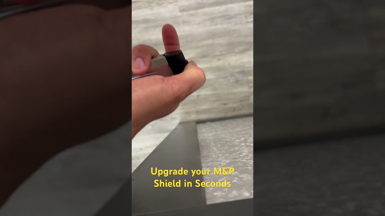 M&P Shield 9 and 40 cal upgraded in seconds +2 rounds and a better grip 💪MP Shield 9mm .40 S&W