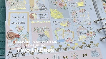 Memory Plan With Me ft Two Lil Bees