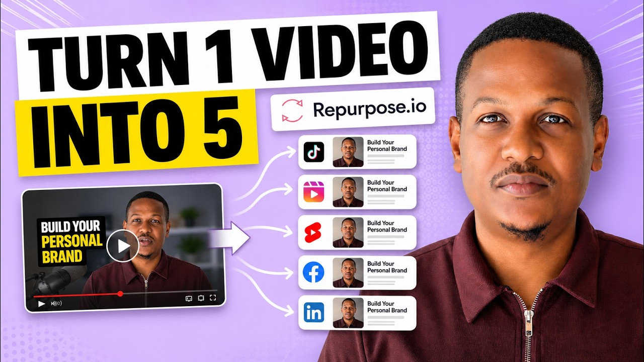 Repurpose.io for Personal Branding(Turn 1 Video Into 5 Posts)