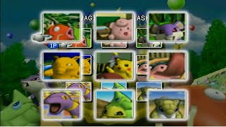 [N64] Pokemon Stadium Gameplay - All Mini-Games [Hard Mode] (No Commentary)