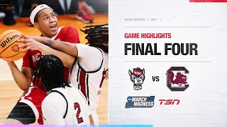 ncaa women's march madness highlights: (3) nc state vs. (1) south carolina