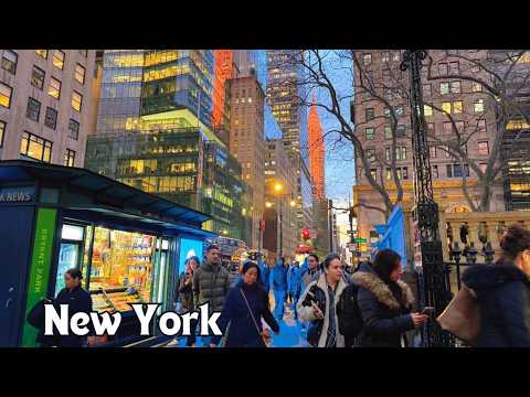 New York, United States | Evening City Walk 4K | Feb 26, 2025
