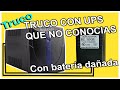 TRUCO CON UPS | COMO USARLO COMO ESTABILIZADOR SIN NECESIDAD DE LA BATERÍA | TRICK WITH UPS