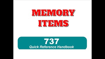 B737 NG - MEMORY ITEM - RUNAWAY STABILIZER