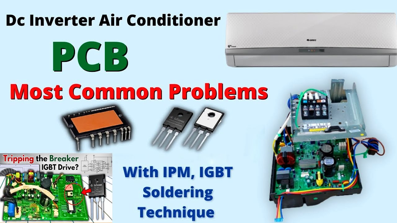 DC inverter AC PCB High side working IGBT short key diode