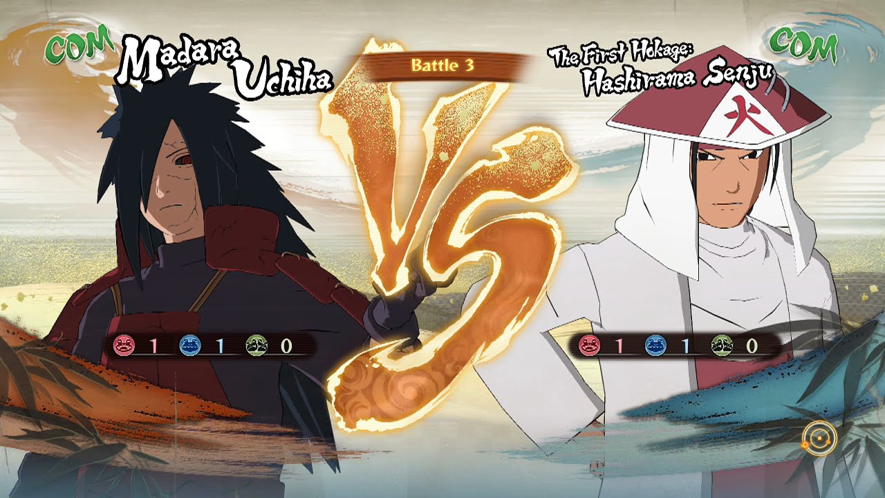 Uchiha Madara vs The 1st Hokage Hashirama Senju
