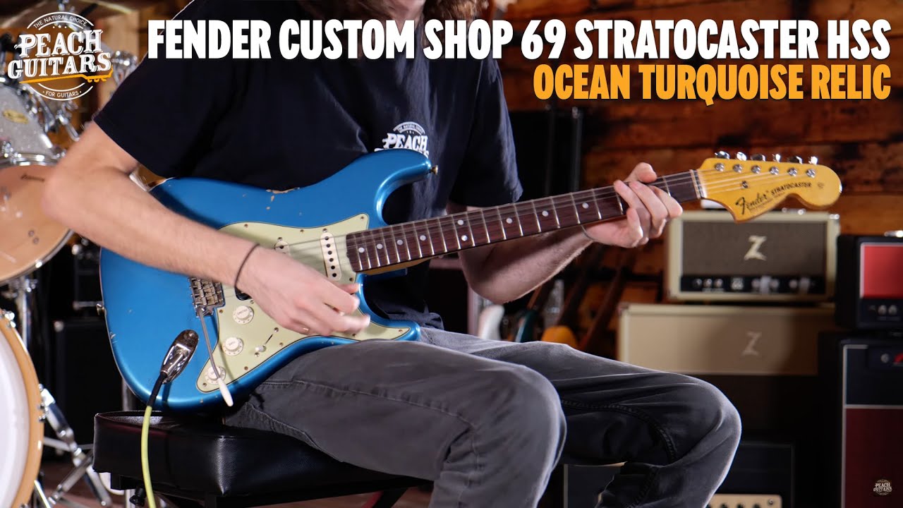 No Talking...Just Tones | Fender Custom Shop 69 Stratocaster HSS Relic Ocean Turquoise