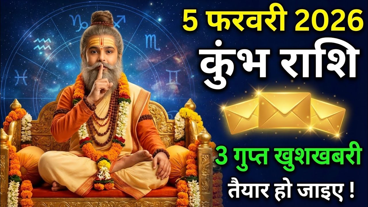 ज्योतिषी गणना! कुंभ राशि के लिए 5 फरवरी के बाद तीन गुप्त खुशखबरी आने वाली है |  new video