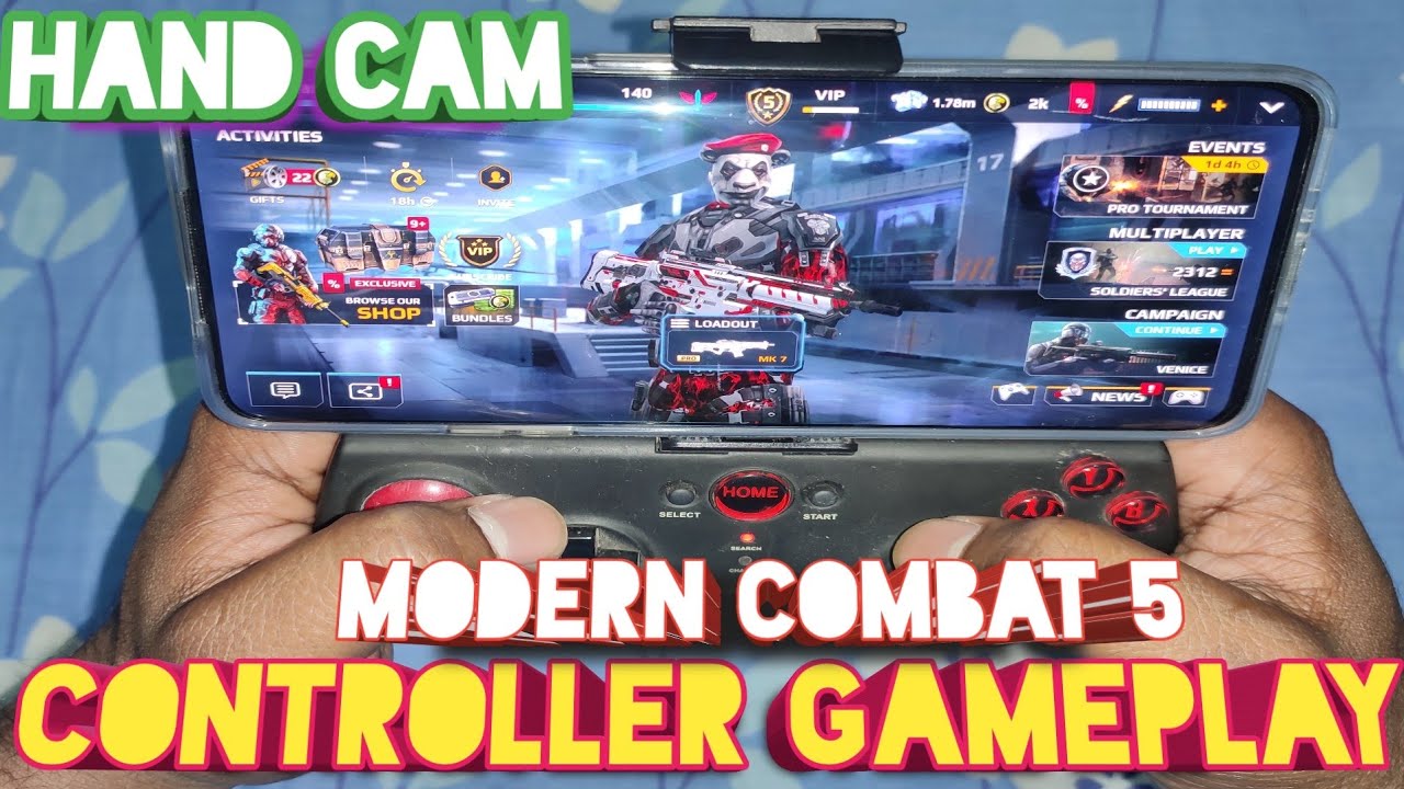 Modern combat 5 - Hand Cam Controller Gameplay 🔥(ipega9025) AmarGamingYT🔥