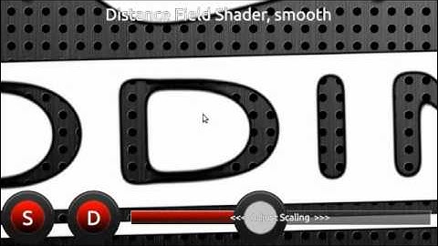 Qt5 + QML Distance Field Effects (N950)