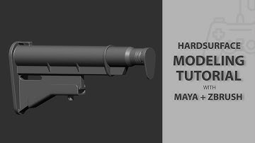 Hardsurface Modeling Tutorial With Zbrush+Maya