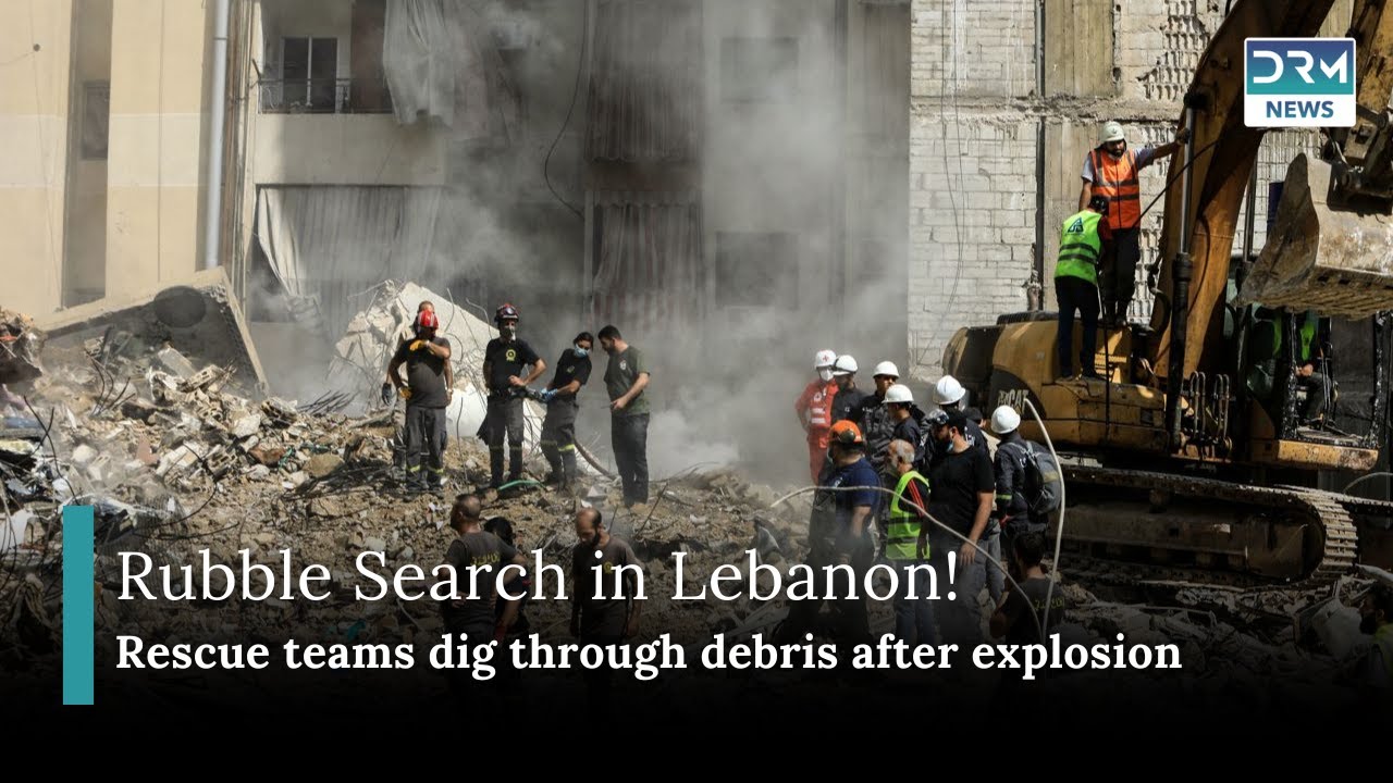 Rescue Efforts Underway Amid Rubble in Lebanon's Nabatieh | DRM News | AH11