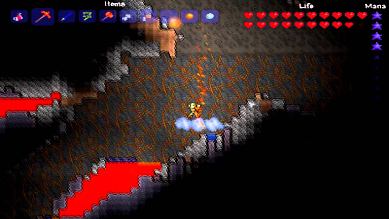 Terraria Guide Molten Armor Set Deutsch German YouTube