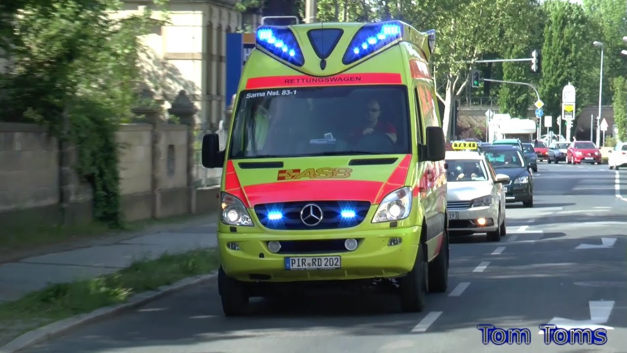 RTW 83/1 ASB Neustadt (Sachsen) in Pirna YouTube