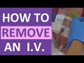 How to Remove an IV Catheter (Discontinue Peripheral IV in Dorsum of Hand) Nursing Skill