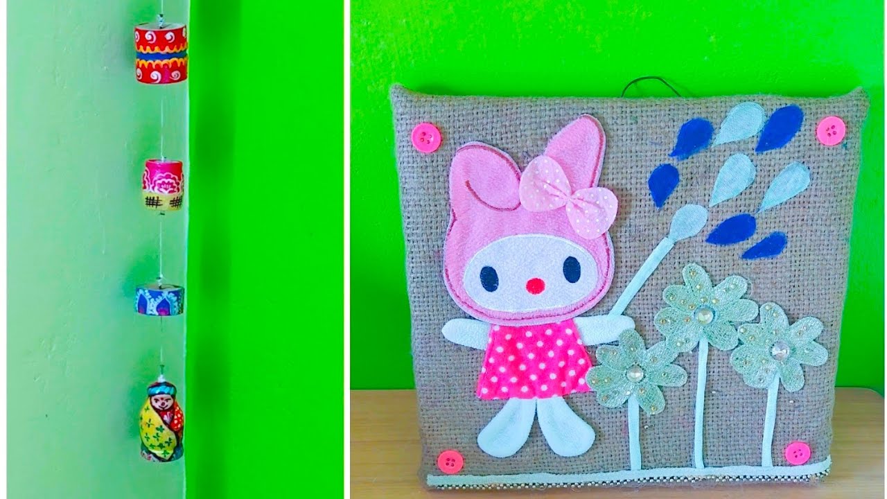 Reuse Old Toys | Reuse Old Clothes | Best Out of Waste | Coconut Shell DIY | Wall Hanging Decor