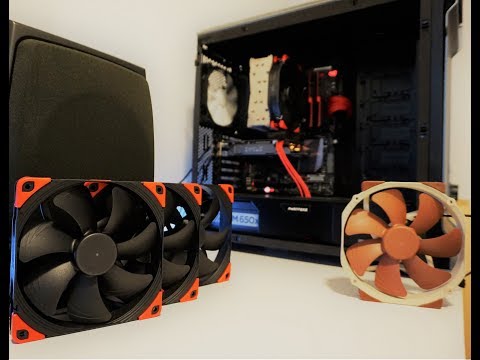 Noctua NF-A14 PWM chromax.black.swap case fan unboxing and replacement
