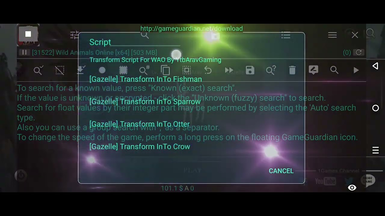 Transformation Script Transform Script For Wild Animals Online 5.2.4 By YtbAravGaming [Public ...