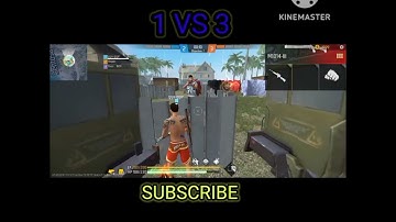 1 vs 3 custom gameplay shorts video @suportgemar3m #ytshorts #freefiremax #video