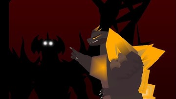 Space Godzilla vs Destroyah (stick nodes)