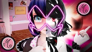 【MMD】Miraculous ☆ Marinette Akumatized + Transformation 「New Villain FANMADE」