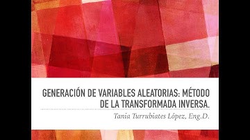 Generación de Variables Aleatorias: Método de la Transformada Inversa