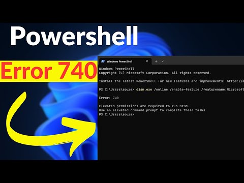 How to Fix Powershell or Command Prompt Error 740 in Windows 11