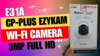 CP Plus Wifi Camera | E31A 360 Degree Home Security | Two Way Communication | 3MP Full HD Ezykam