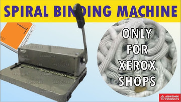 🌀 SPIRAALBINDMACHINE ALLEEN VOOR XEROX WINKELS! | | AbhishekID.com