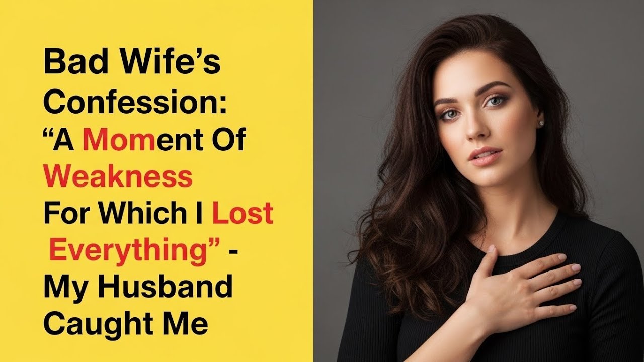 📕 Bad Wife's Confession: “A Moment Of Weakness For Which I Lost Everything” - My Husband Caught Me