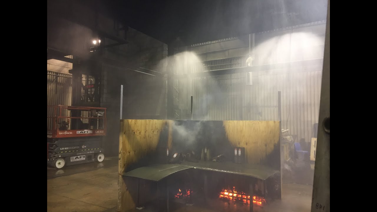 Low pressure water mist fire suppression