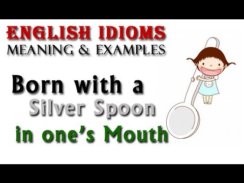 Silver spoon meaning