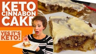 Unbelievable Delicious Keto Cinnabon Cake  Yes, It's Keto