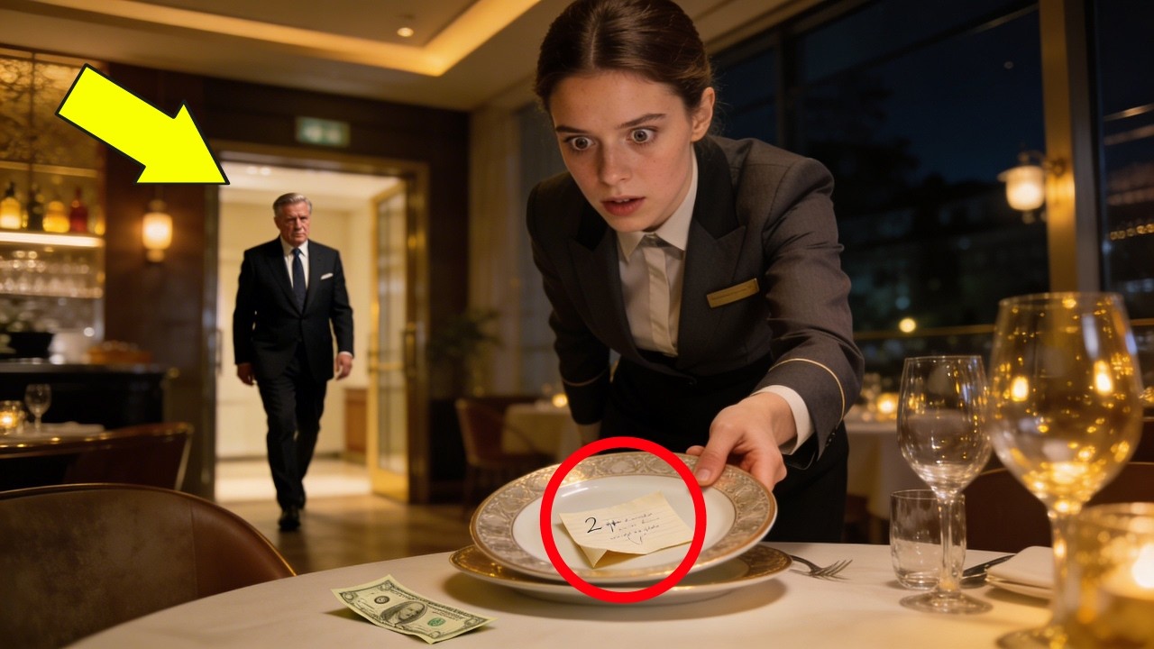 Nur 2 Dollar Trinkgeld? Die Kellnerin hebt den Teller an — und entdeckt eine versteckte Botschaft, die ihr Leben für immer verändert.