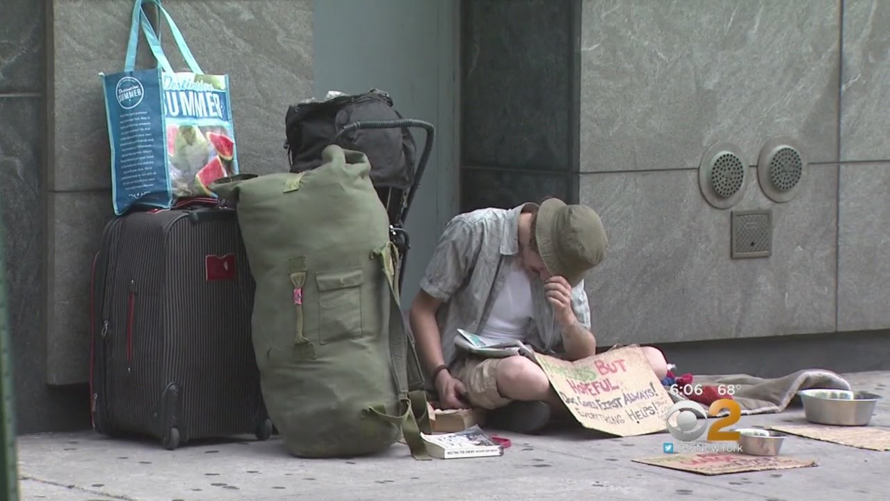 NYC Homeless Numbers Reach Record High - YouTube