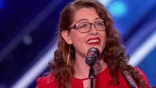 Mandy Harvey Deaf Singer Earns Simon's Golden Buzzer With Original Song   America's Got Talent 2017