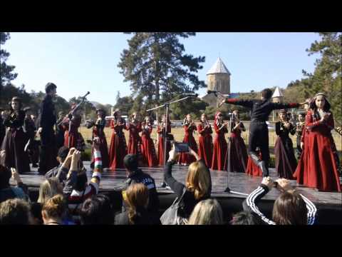 Mtskhetoba traditional Georgian Dance in the republic of Georgia at Mskheta Mtskheta მცხეთა